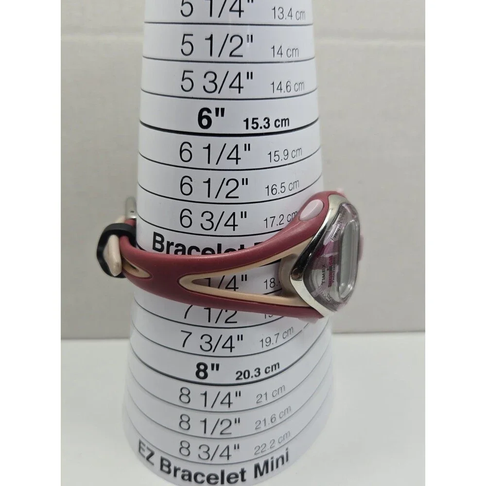Timex Ironman Triathlon 50Lap Mauve Pink WR100 Digital Watch New Battery - Read